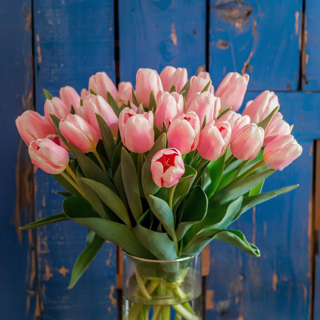 Romantic Pink Tulips